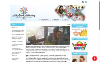 All About Achieving Learning Centers of Palm City website