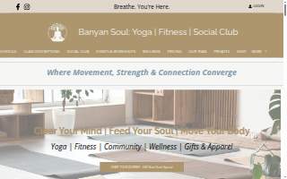 Banyan Soul Yoga Studio & Boutique website