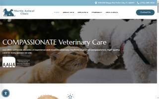 Martin Animal Clinic website