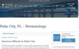 Palm Beach Dermatology Group website