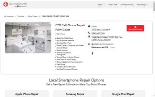CPR Cell Phone Repair of Palm Coast website
