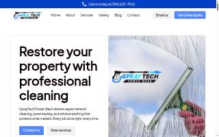 Spraytech Power Wash LLC website