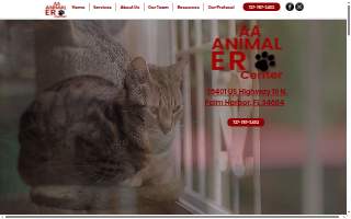 AA Animal ER Center website