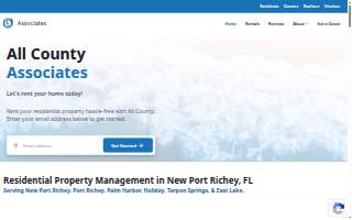 All County Associates Property Management of Palm Harbor website