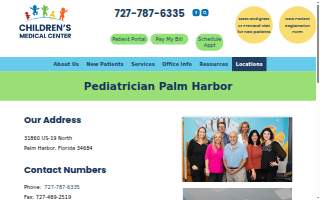 Children’s Medical Center - Palm Harbor website