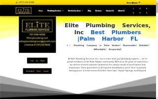 Elite Plumbing Services, Inc. website