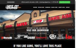 Take Aim Guns & Safes of Palm Harbor website