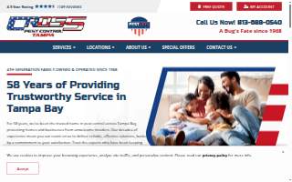 Cross Pest Control of Tampa website