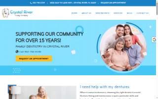 Crystal River Family Dentistry website