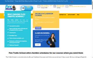 Flex Traffic School website