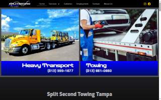 Split Second Towing Tampa website