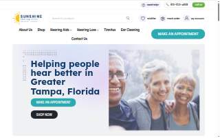 Sunshine Hearing Clinic website