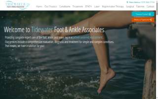 Tidewater Foot & Ankle Associates of Palm River-Clair Mel website