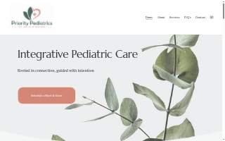 Priority Pediatrics of the Palm Beaches website