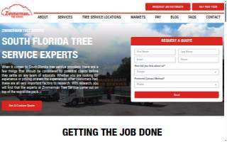 Zimmerman Tree Service website
