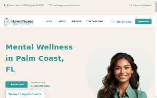 HavenNexus Family Psychiatry of Palm Valley website