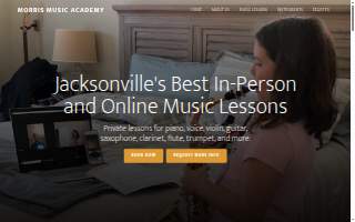 Morris Music Academy website
