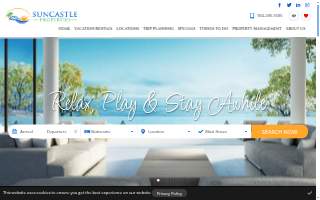 Suncastle Properties of Ponte Vedra Beach website