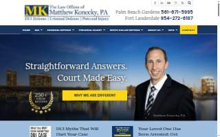 The Law Office of Matthew Konecky, P.A. website