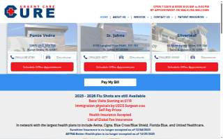Urgent Care Cure at Silverleaf website