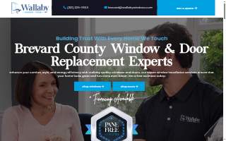 Wallaby Windows of Brevard website