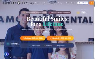 Amores Dental of Palmetto Bay website