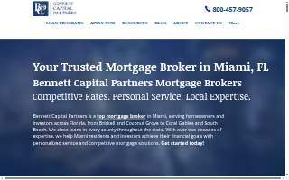 Bennett Capital Partners Mortgage Brokers website
