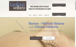 Kaufman Wellness of Kendall website