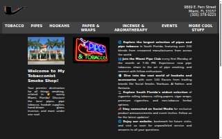 My Tobacconist Smoke Shop of Palmetto Bay website