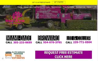 Steves Tree and Landscape Service website