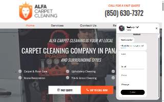 Alfa Carpet Cleaning of Panama City website