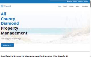 All County® Diamond Property Management of Panama City Beach website
