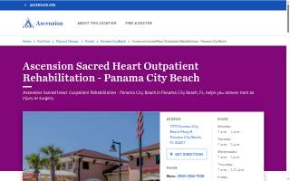 Ascension Sacred Heart Outpatient Rehabilitation - Panama City Beach website