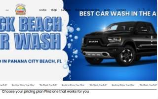 Back Beach Car Wash website