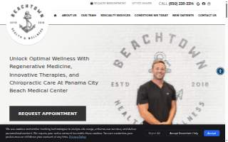 Beachtown Health & Wellness website