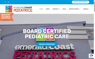 Emerald Coast Pediatrics website
