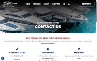 Gulf Coast Marine Services of Florida website
