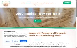 Habitat Hardwood Flooring website