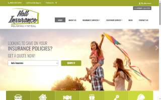 Hall Insurance Agency website
