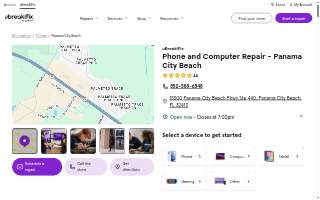 Smart Phone Repair Panama City FL website