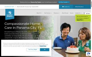 Comfort Keepers of Panama City website