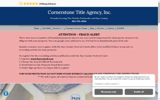 Cornerstone Title Agency, Inc website