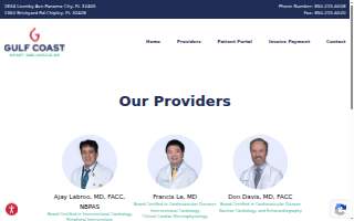 Gulf Coast Heart And Vascular website