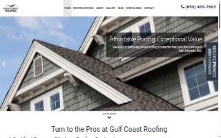 Gulf Coast Roofing website