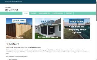 Gulf Fence & Construction Company website