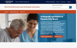 HCA Florida Emerald Coast Orthopedic Specialists website