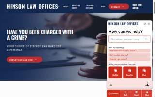 Hinson Law Offices website