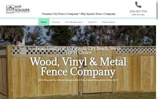 Hip Square Fence Company website
