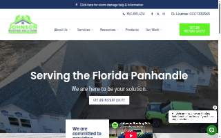 Johnson Roofing Solutions website