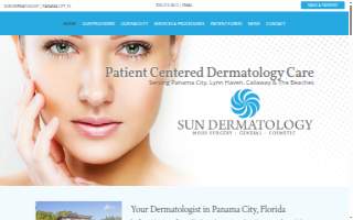 Sun Dermatology of Panama City website